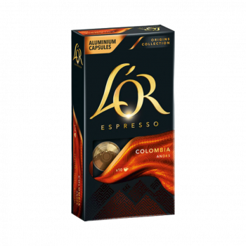 L OR Espresso Colombia Andes 8, Nespresso kompatibel, 10 Kaffeekapseln, 52g